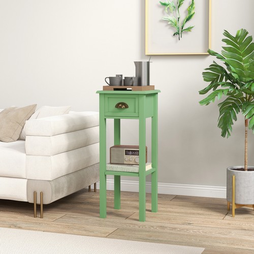 Tier side table with drawer - 2-tier,
