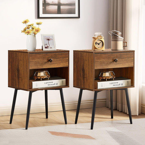 Nightstands set mid - nightstands, 2,
